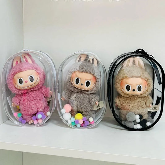 Clear Protective Keychain Case for Collectible Dolls